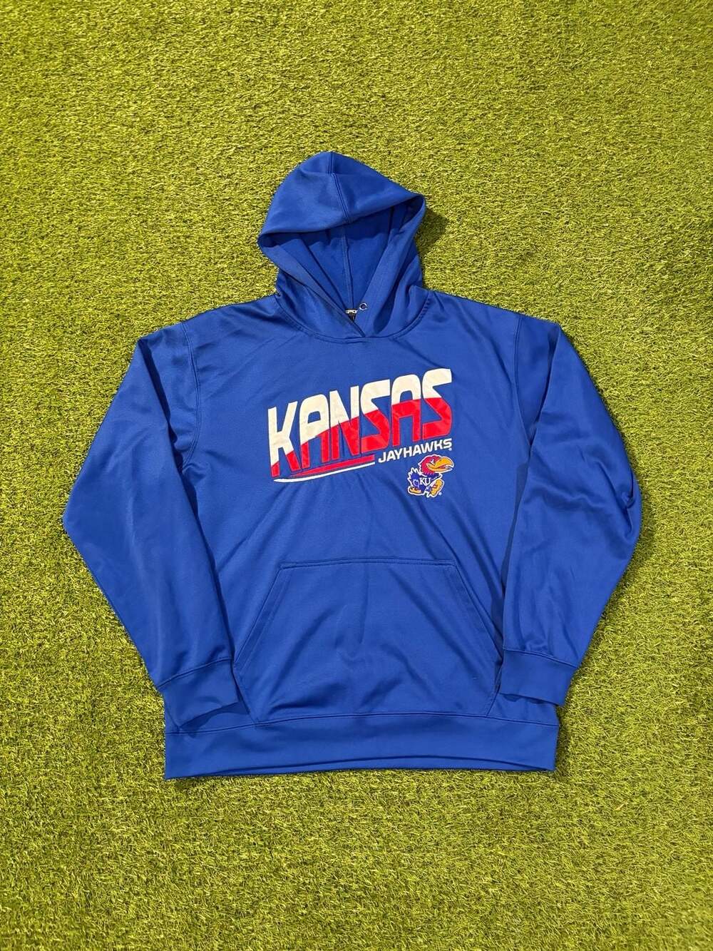 CI Sport Kansas Jayhawks Athletic Performance Pullover Hoodie Men's Size Large